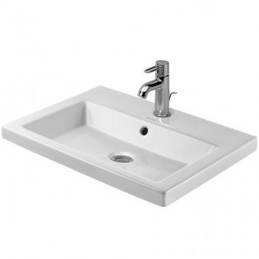 Duravit 2nd floor umywalka nablatowa 60 biała WonderGliss - 392183_O1