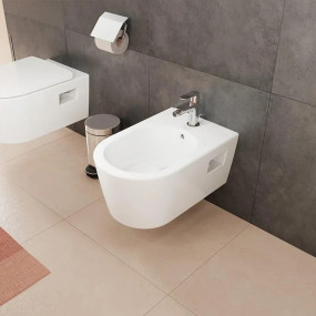 Hansgrohe EluPura Original S Bidet wiszący 540 1/o na bat. z przelewem SmartClean biały