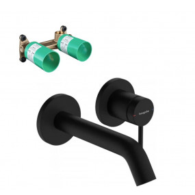 Hansgrohe Tecturis S Zestaw Bateria umywalkowa podtynkowa 2-otw. +el. wew. do baterii umywalkowej czarny mat