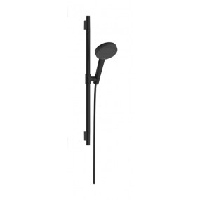 Hansgrohe Raindance Alive Select S Zestaw prysznicowy 125 3jet EcoSmart z drążkiem Unica S Puro 65 cm Czarny Matowy