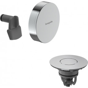 Hansgrohe Exafill Element zewnętrzny do syfonu wannowego z napełnianiem przez przelew, chrom