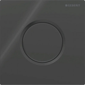 Geberit Pneumatyczny zawór spłukujący do pisuaru, ręczny, Typ 01, czarny, okrągły