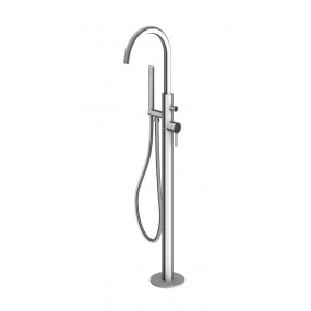 Kohlman Axel Brushed Nickel Bateria wannowa wolnostojąca z obrotową wylewką