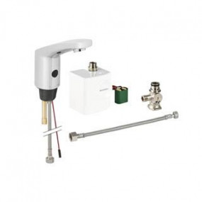 Geberit HyTronic elektroniczna bateria umywalkowa Typ 185 z mieszaczem zewnętrznym, zasilanie generatorowe, chrom - 461258_O1