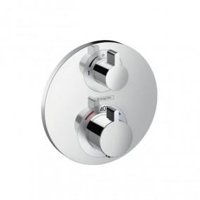 Hansgrohe Ecostat S bateria termostatyczna podtynkowa z zaworem odcinającym, element zewnętrzny chrom - 508347_O1