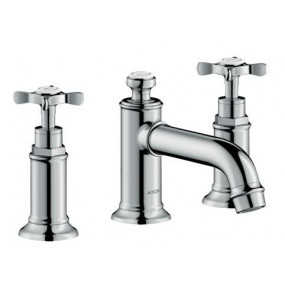 Axor Montreux 3-otworowa bateria umywalkowa z uchwytami krzyżowymi, z odpływem - 689413_O1