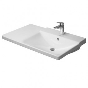 Duravit P3 Comforts Umywalka meblowa \ wisząca asymetryczna z przelewem, 85 x 50 biała - 570394_O1