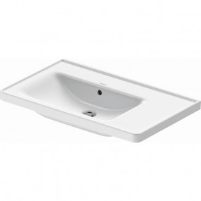 Duravit D-Neo Umywalka meblowa asymetryczna lewa 80x48 cm biały - 829698_O1