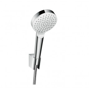 Hansgrohe Zestaw prysznicowy Crometta 1jet/Porter 1,60 m, EcoSmart 9 l/min, biały/chrom - 688966_O1
