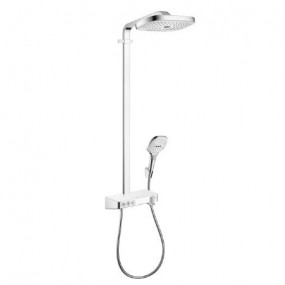 Hansgrohe Raindance Select E Komplet prysznicowy z deszczownicą 300 3S DN15 biały/chrom - 466615_O1