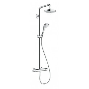 Hansgrohe Komplet prysznicowy z deszczownicą Croma Select S 180 2jet, DN15, biały/chrom - 508264_O1