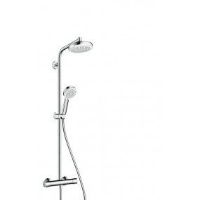 Hansgrohe Crometta 160 zestaw prysznicowy 1Jet EcoSmart 9 l/min biały/chrom - 508326_O1