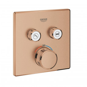 Grohe GROHTHERM SMARTCONTROL BATERIA TERMOSTATYCZNA DO OBSŁUGI DWÓCH WYJŚĆ WODY brushed warm sunset - 798245_O1