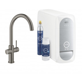Grohe Blue Home bateria kuchenna filtruje chłodzi i gazuje wodę brushed hard graphite - 793850_O1