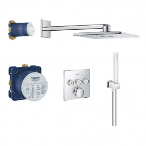 Grohe SmartControl kompletny zestaw prysznicowy podtynkowy z deszczownicą 31x31 Chrom - 743020_O1