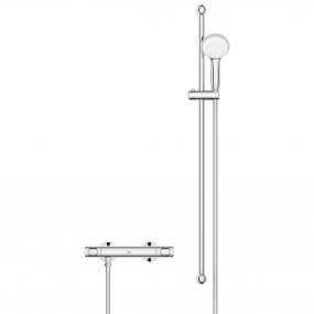 Grohe Precision Flow bateria prysznicowa z termostatem i zestawem prysznicowym Chrom 34797000 - 833851_O1