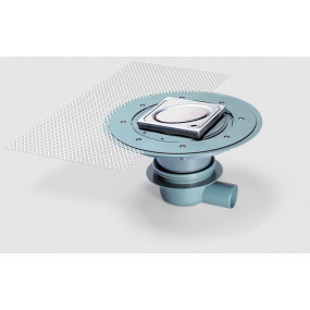 Kessel System 100 Wpust łazienkowy Classic z kratką ze wzorem owalu - 389925_O1