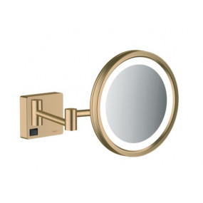 Hansgrohe AddStoris Lusterko kosmetyczne z oświetleniem LED brąz szczotkowany - 828839_O1