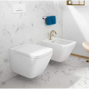 Villeroy & Boch Finion miska WC wisząca, DirectFlush, prostokątna, odpływ poziomy, nie nadaje się do montażu ze spłuczkami ciśnieniowymi - 770286_O1
