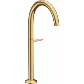 Axor One Bateria umywalkowa Select 260 do mis umywalkowych z kompletem odpływowym Push-Open brushed gold optic - 852105_O1