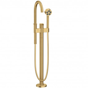 Axor One Jednouchwytowa bateria wannowa do montażu w podłodze brushed gold optic - 852102_O1