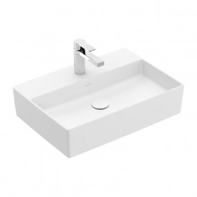 Villeroy & Boch Memento 2.0 Umywalka nablatowa prostokątna 60x42 cm CeramicPlus stone white - 770283_O1