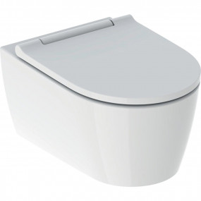 Geberit ONE miska WC wisząca TurboFlush, z deską w/o biała/chrom - 818502_O1