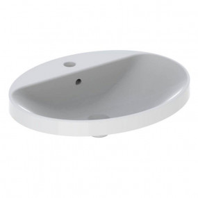 Geberit VariForm umywalka wpuszczana w blat owalna 55x45 z otworem na baterię - 880911_O1