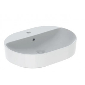 Geberit VariForm umywalka stawiana na blat 60x45 z otworem na baterię wysokość 15,8 cm - 880944_O1