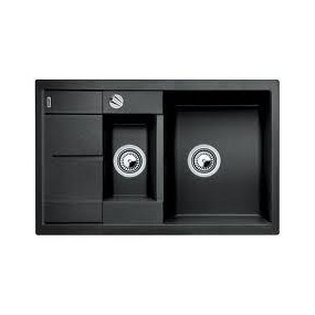Blanco zlewozmywak Silgranit METRA 6 S Compact antracyt z korkiem automatycznymO1