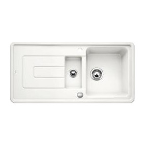 Blanco zlewozmywak ceramiczny TOLON 6 S biały połysk z korkiem automatycznymO1