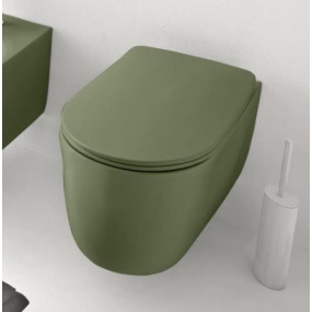 Kerasan Nolita Miska WC Wisząca 35x55 Cm Zielony mat - 862354_O1