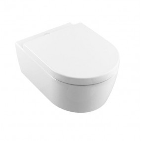 Villeroy & Boch Avento Combi-Pack miska WC DirectFlush 5656 R0 XX, Deska sedesowa z zawiasami QuickRelease i SoftClosing 9M77 C1 01, odpływ poziomy - 770336_O1