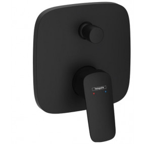 Hansgrohe Logis Jednouchwytowa bateria wannowa, podtynkowa, element zewnętrzny Czarny Matowy - 896089_O1