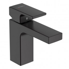 Hansgrohe Vernis Shape bateria umywalkowa jednouchwytowa 100 bez zestawu odpływowego, czarny mat - 858082_O1