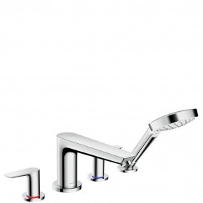 Hansgrohe Talis E 4-otworowa bateria wannowa do montażu na brzegu wanny, el. zewnętrzny, chrom - 572649_O1