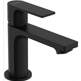 Hansgrohe Rebris E Jednouchwytowa bateria umywalkowa 80 CoolStart z kompletem odpływowym Czarny Matowy - 858850_O1