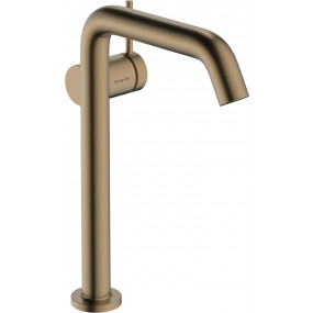 Hansgrohe Tecturis S Jednouchwytowa bateria umywalkowa 240 Finie do umywalek nablatowych, CoolStart z kompletem odpływowym Push-Open Brąz Szczotkowany - 896330_O1
