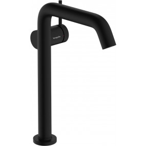 Hansgrohe Tecturis S Jednouchwytowa bateria umywalkowa 240 Finie do umywalek nablatowych, CoolStart z kompletem odpływowym Push-Open Czarny Matowy - 896331_O1