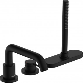 Hansgrohe Tecturis S 3-otworowa, jednouchwytowa bateria na brzeg wanny z sBox, element zewnętrzny Czarny Matowy - 896010_O1