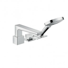 Hansgrohe Metropol 3-otworowa bateria na brzeg wanny, element zewnętrzny, uchwyt Loop - 763845_O1