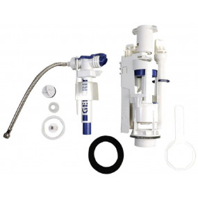 Kerasan Mechanizm spłukujący WC kombi chrom - 766166_O1
