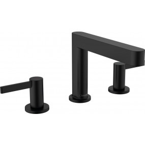 Hansgrohe Finoris 3-otw. bateria umywalkowa 110 z korkiem Push-Open czarny matowy - 829133_O1