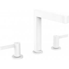 Hansgrohe Finoris 3-otw. bateria umywalkowa 160 z korkiem Push-Open biały matowy - 829137_O1