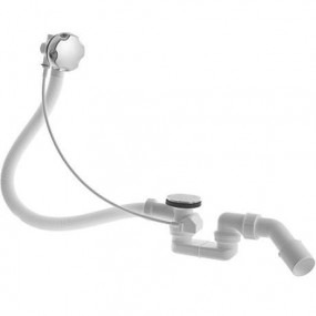 Duravit D-Code Zestaw przelewowo-odpływowy do wanien chrom - 392347_O1