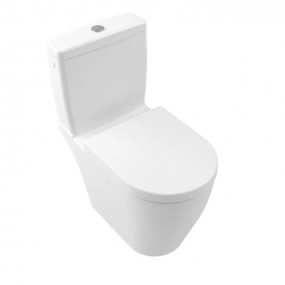 Villeroy & Boch Avento Miska WC stojący kompaktu bezrant Stone White CeramicPlus
