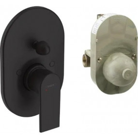Hansgrohe Vernis Shape kpl bateria wannowa podtynk Czarny Matowy