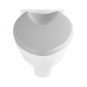 Villeroy & Boch Oblic, Deska sedesowa, zawisany ze stali szlachetnej, Weiss Alpin - 510136_O1