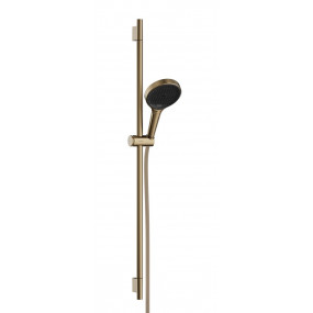 Hansgrohe Rainfinity Zestaw prysznicowy 130 3jet EcoSmart z drążkiem S Puro 90 cm PushSlider i wężem Designflex 160 cm Brąz Szczotkowany