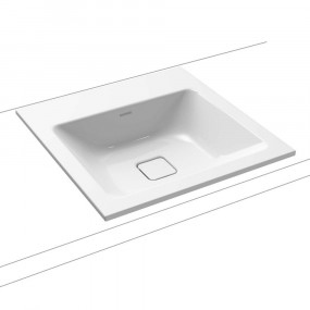Kaldewei Cono Umywalka wpuszczana kwadratowa model 3075 50x50 cm biały - 762442_O1